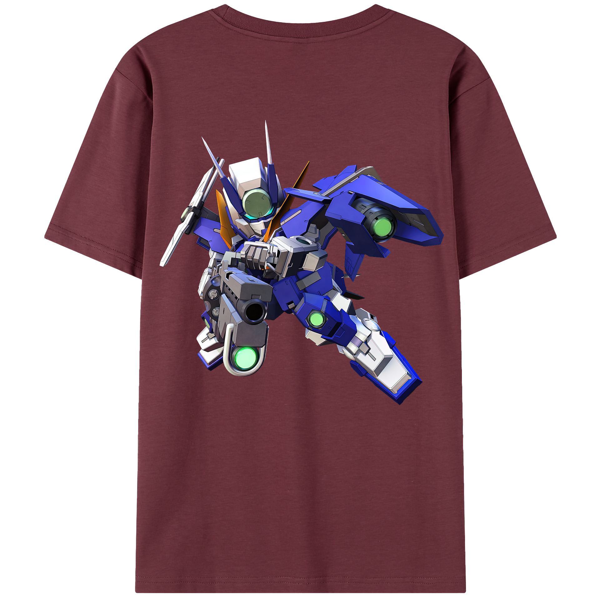 （画像用） 機動戦士ガンダム Mobile Suit Gundam 綿100％半袖Tシャツ（背面プリント）